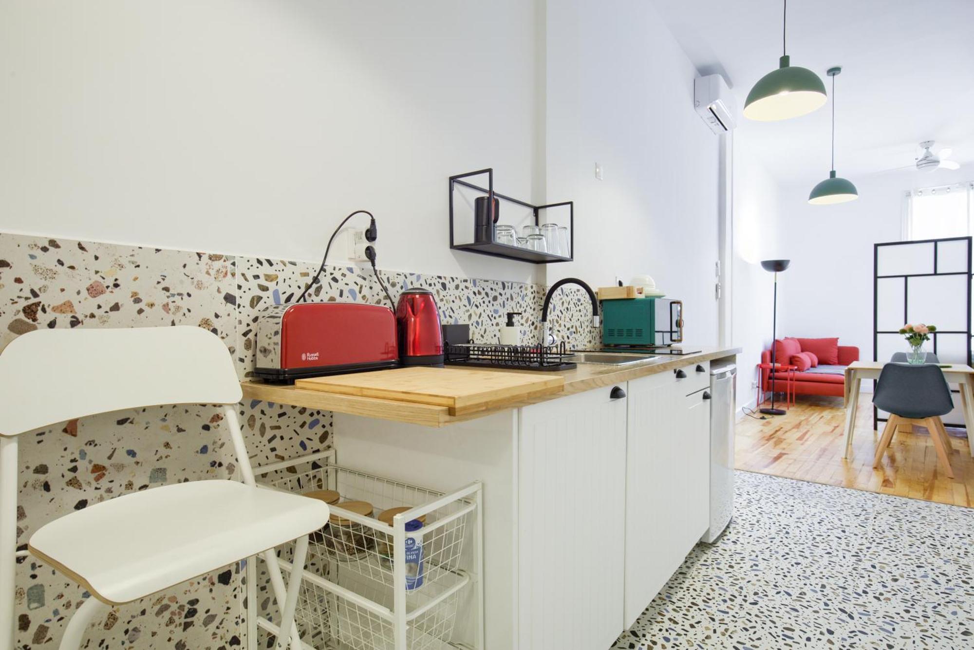 Mezzanine Orange Apartment Madrid Ruang foto